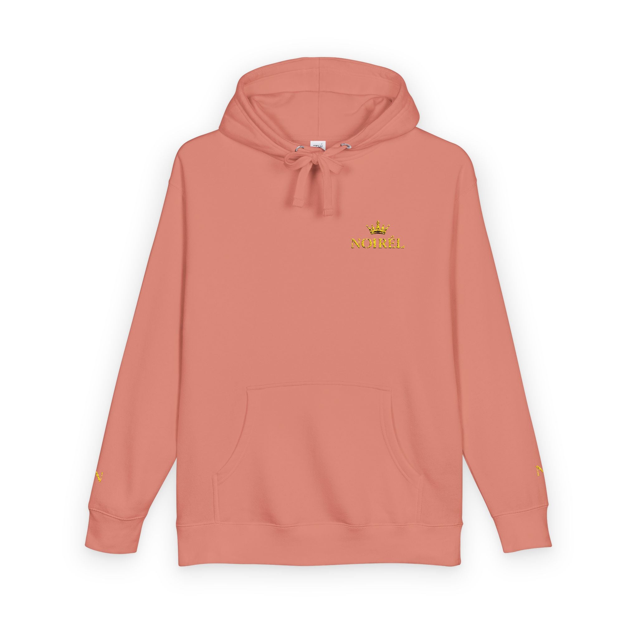 NOIRÉL Crown Royalty Hoodie – Black Fleece mit Gold Crest