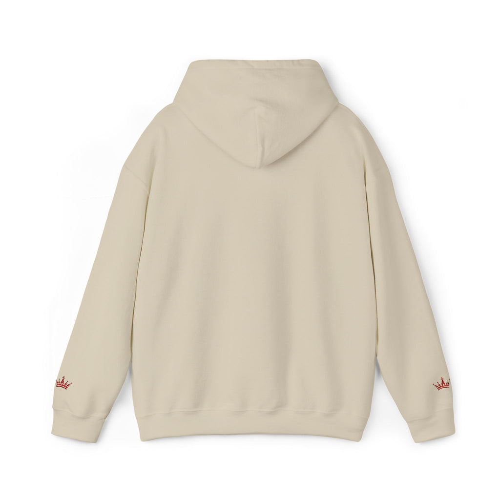 NOIRÉL Script Hoodie – Rot gesticktes Logo