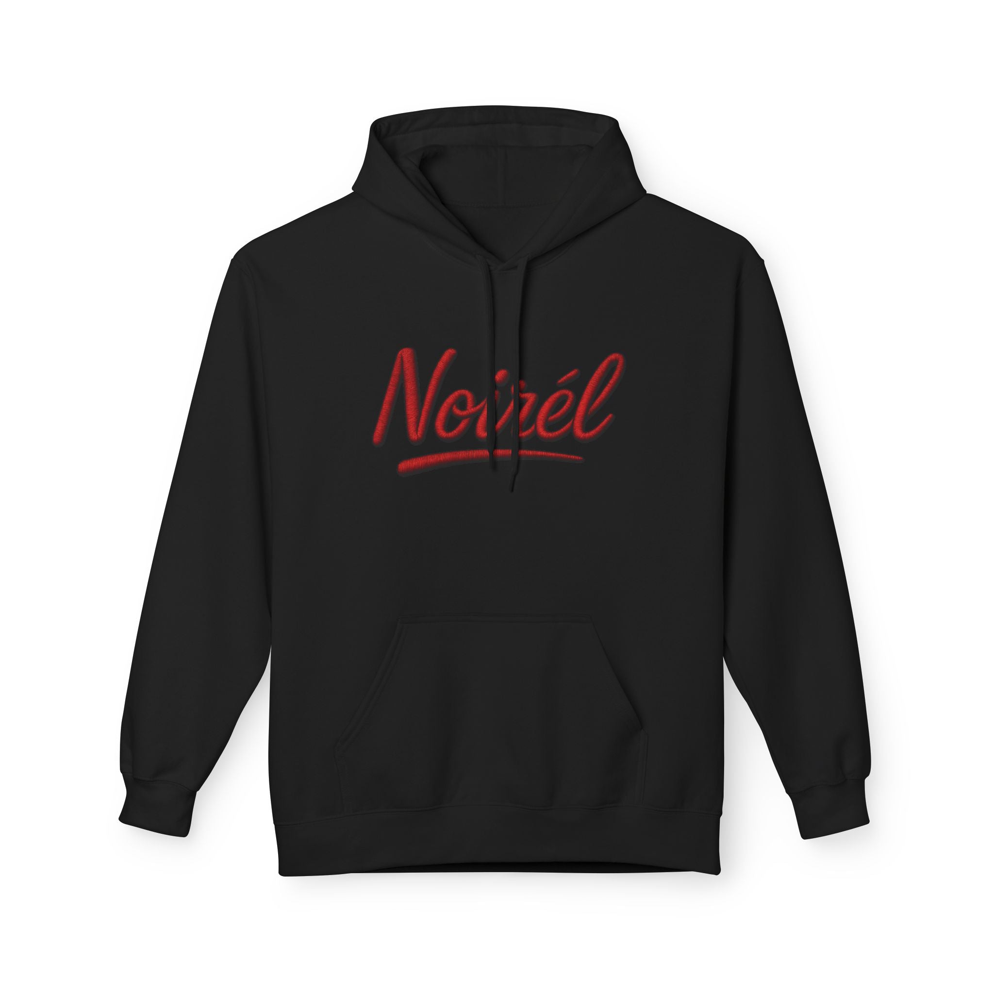 NOIRÉL Hoodie – Script Logo Red Print