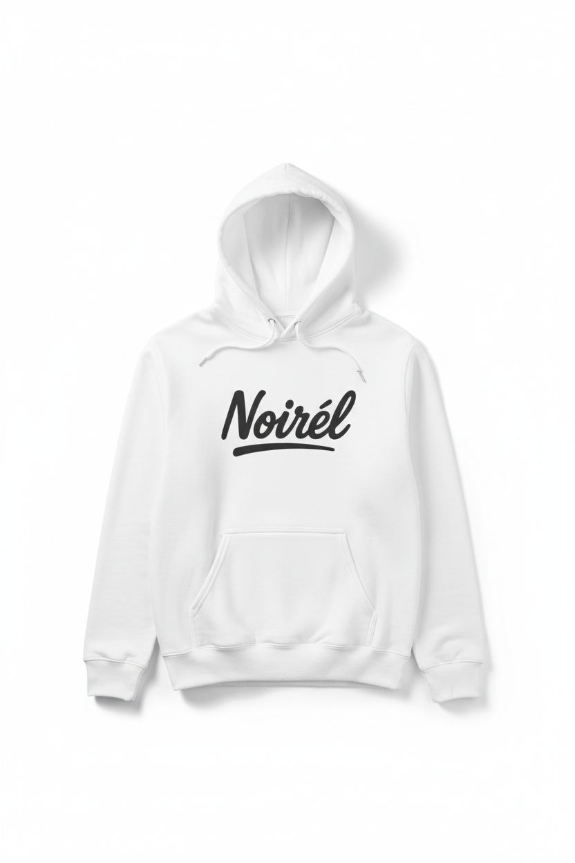 Noirél Hoodie | Script Logo Sweater, Minimal Streetwear