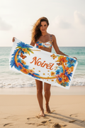 NOIRÉL Beach Towel – Minimal White