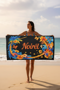 NOIRÉL Beach Towel – Tropical Floral