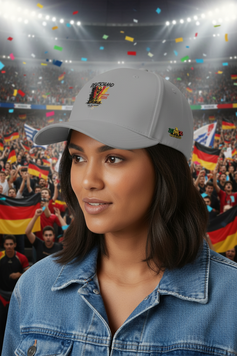 NOIRÉL Germany 2026 Cap – Embroidered Trophy Design