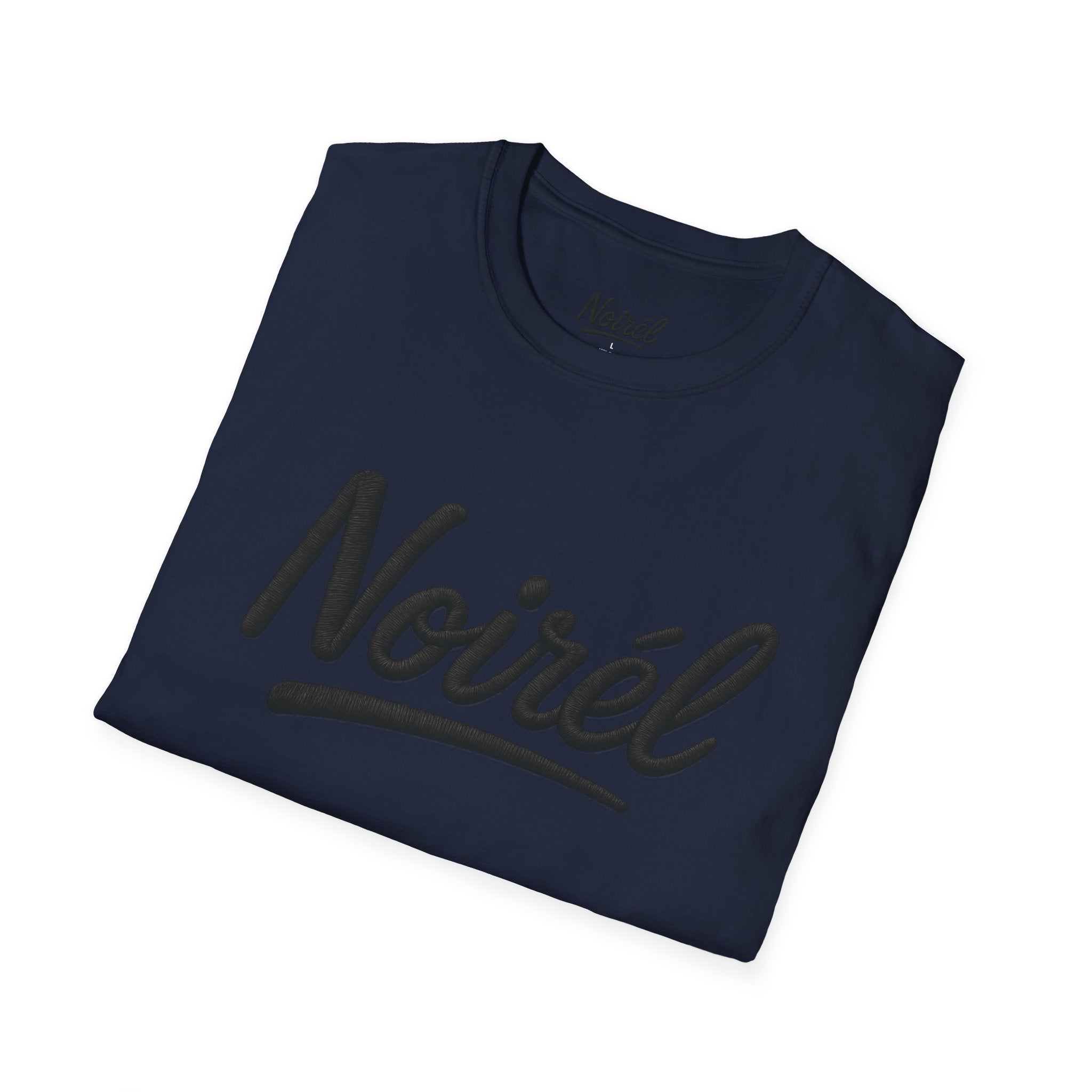 Noirél Script T-Shirt — Minimal Vintage Logo Tee