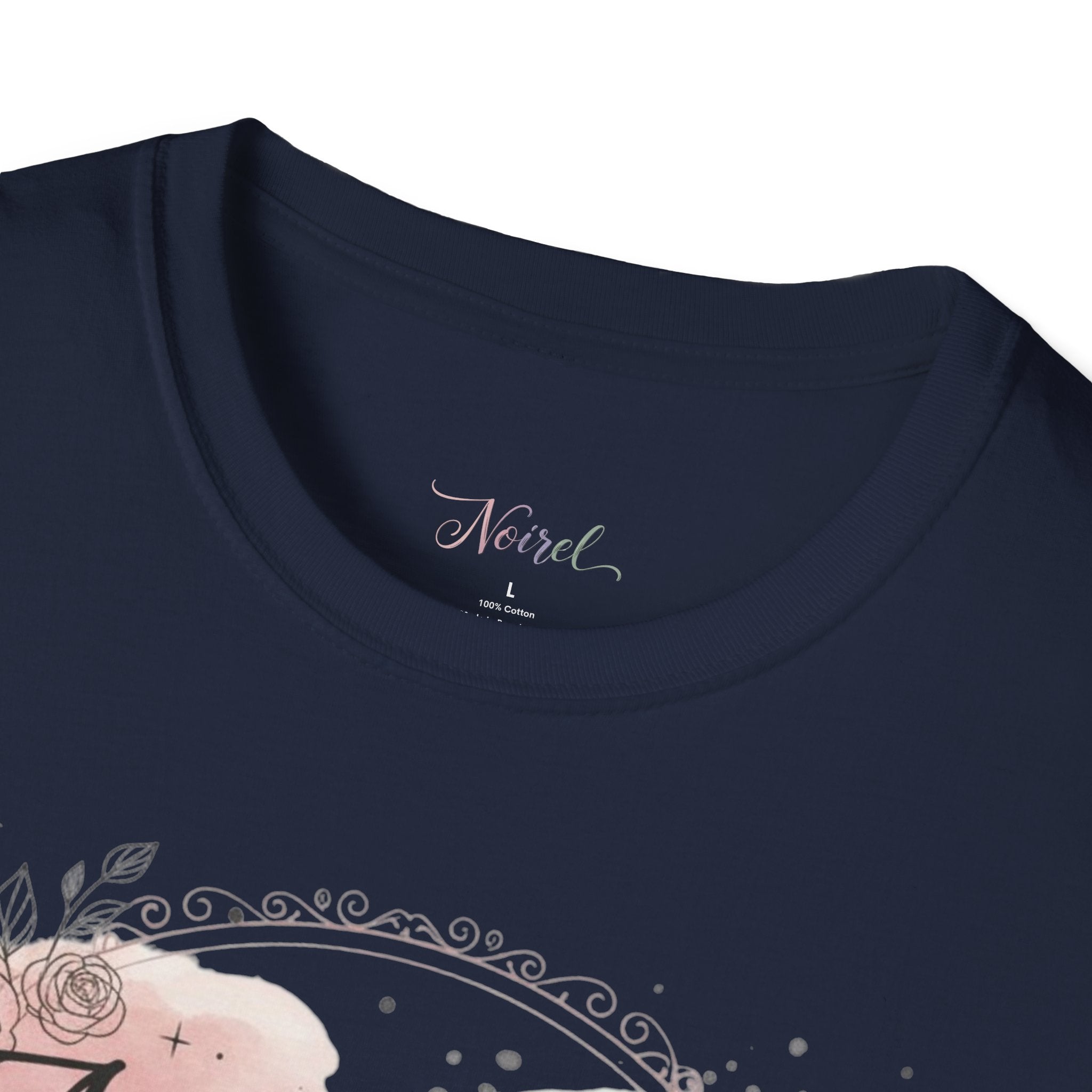 Noirel Watercolor Script T-Shirt — Feminine Name Graphic Tee 