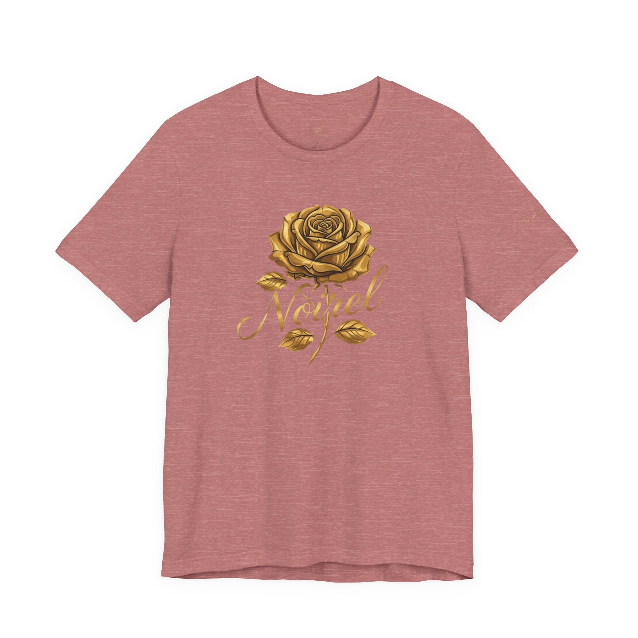 Gold Rose 'Angel' T‑Shirt — Vintage Floral Graphic Tee