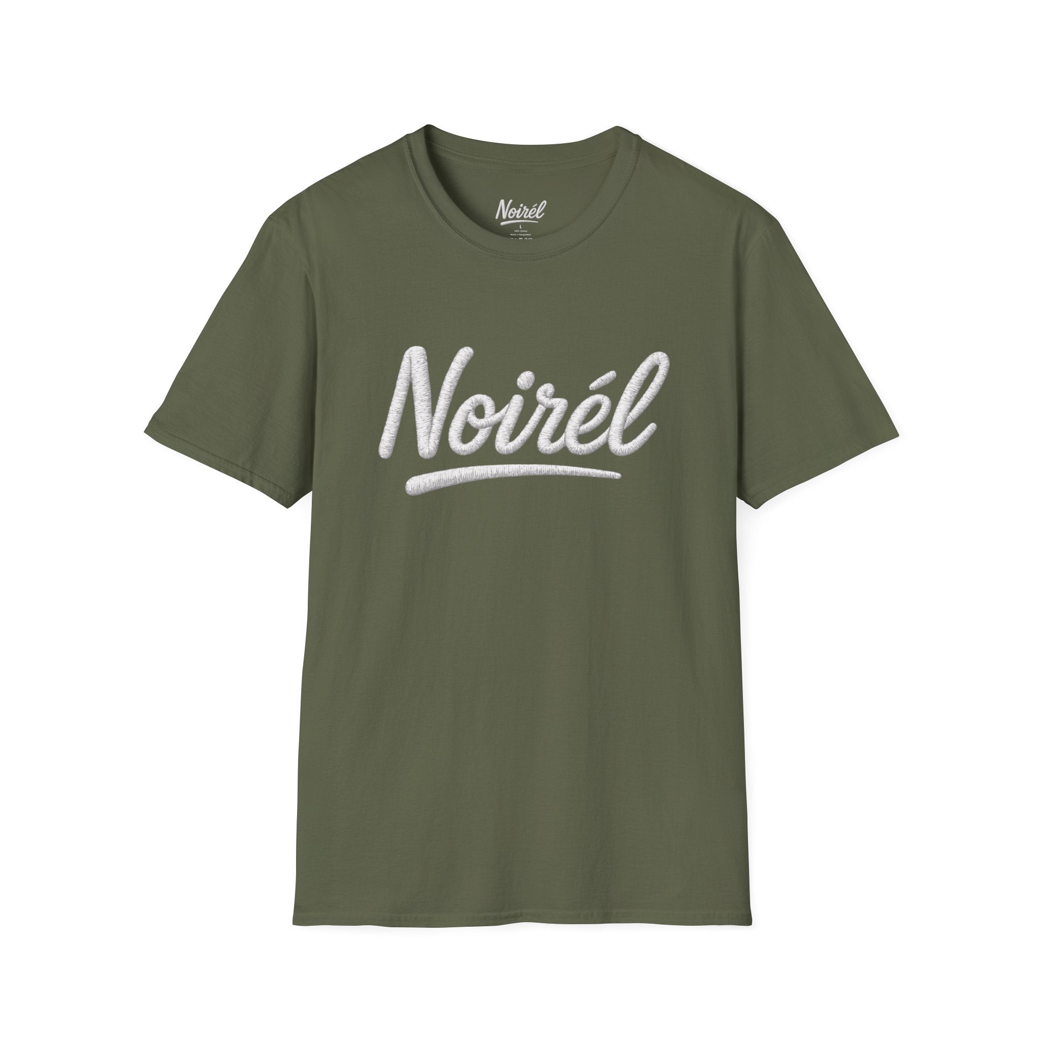 NOIRÉL T-Shirt – White Script Print