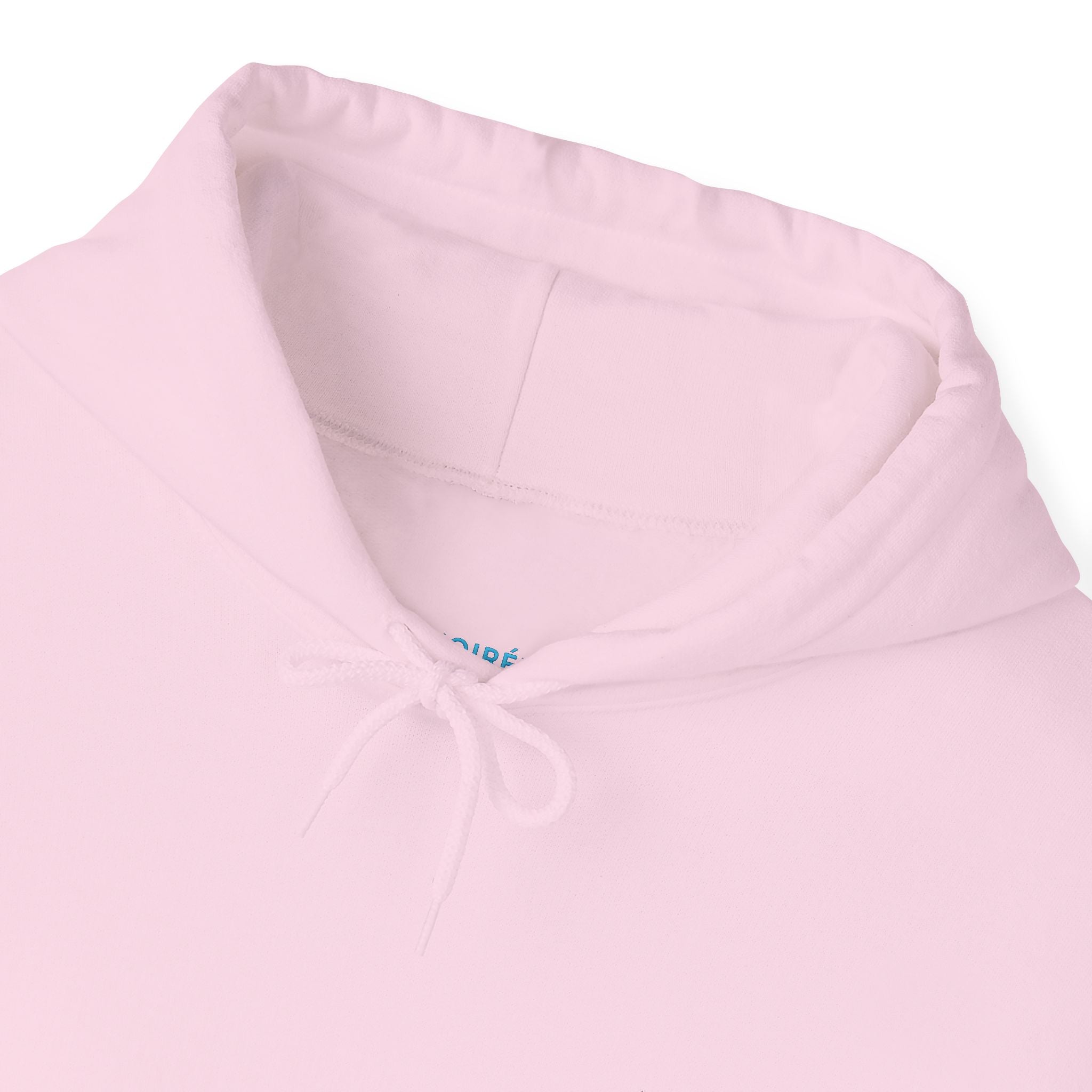 NOIRÉL Script Hoodie – Hellblau gesticktes Logo