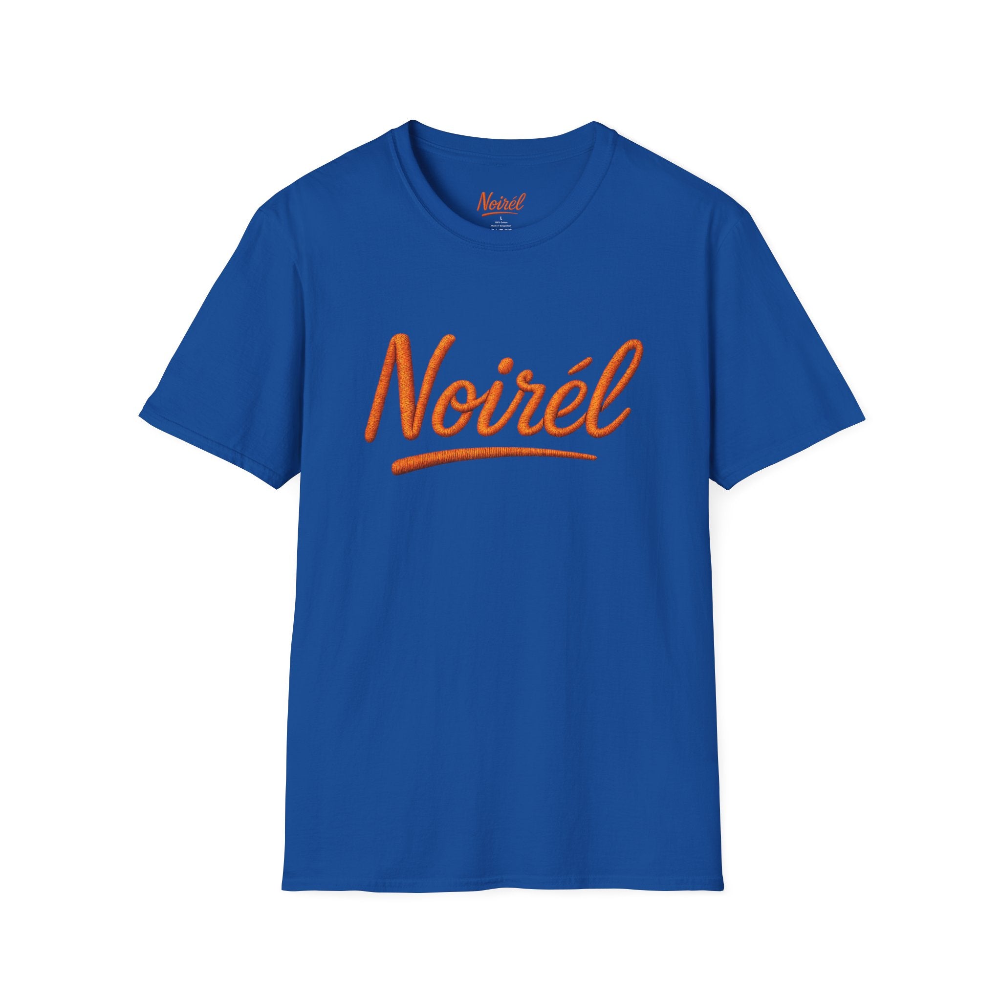 Noirél Script T-Shirt — Retro Handwritten Logo Tee