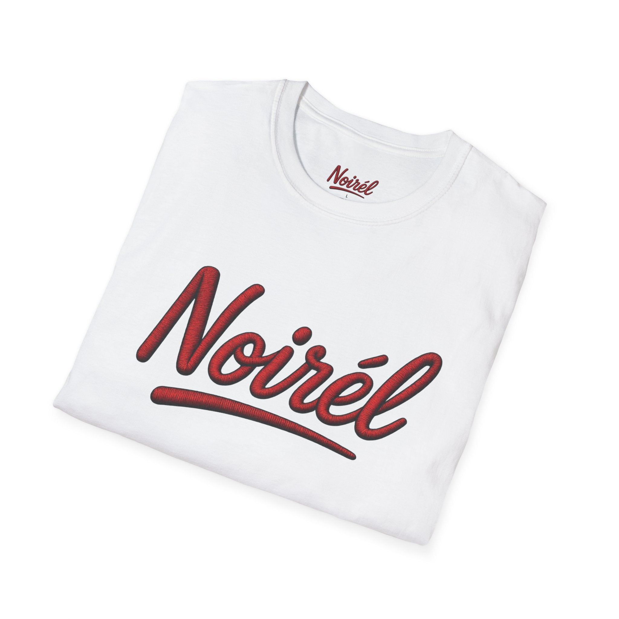 T-Shirt - 'Noirél' Retro Script Graphic Tee