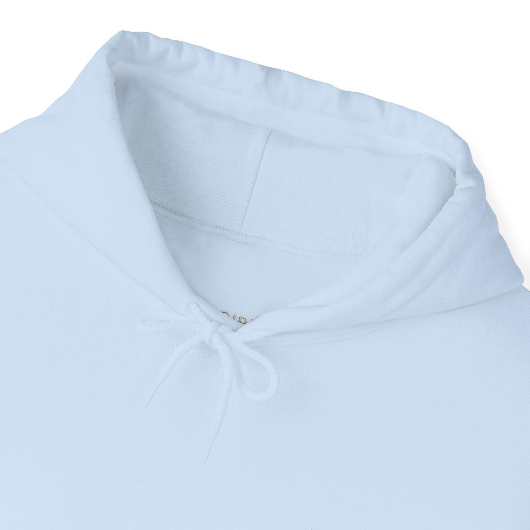 NOIRÉL Script Hoodie – Weiß gesticktes Logo