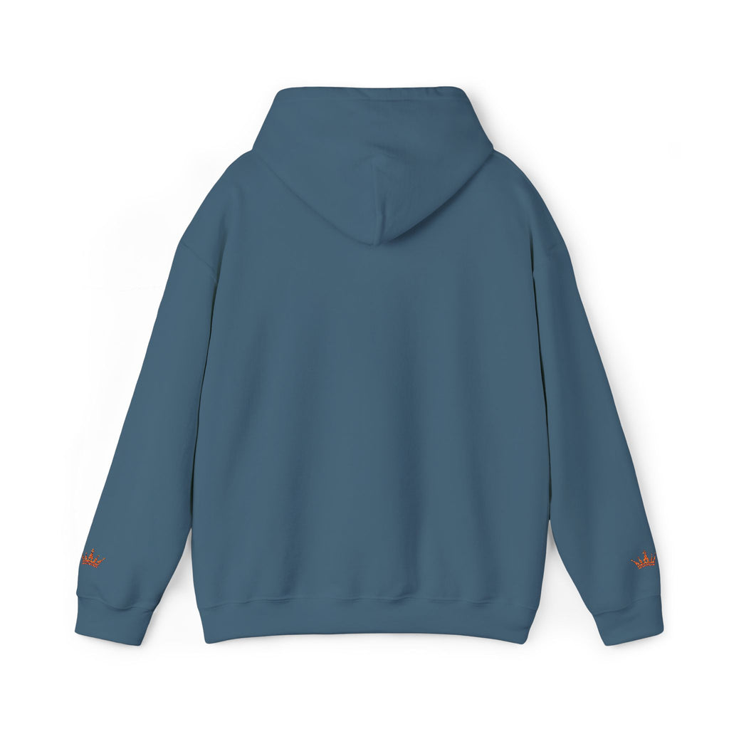 NOIRÉL Script Hoodie – Orange gesticktes Logo