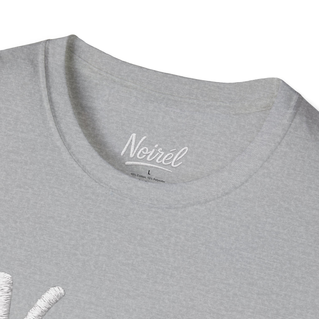 NOIRÉL T-Shirt – White Script Print