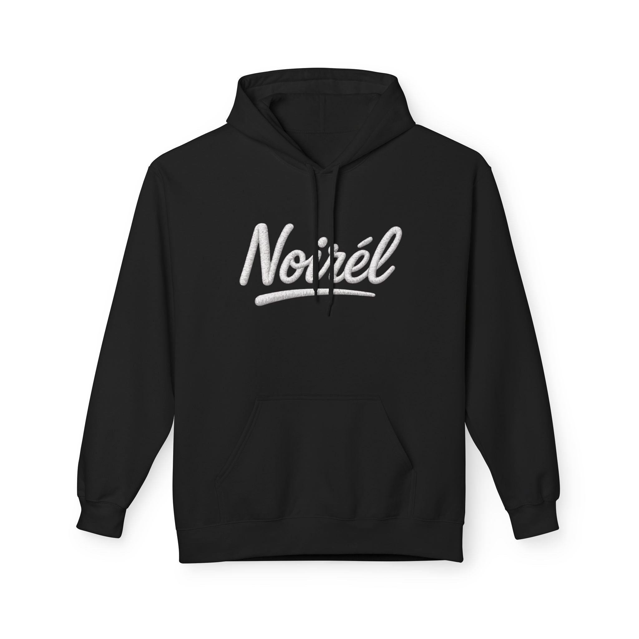 NOIREL Hoodie – white Script Print