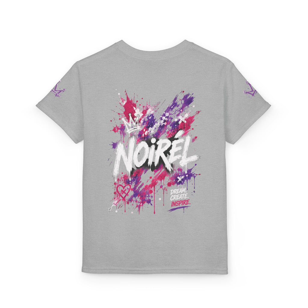 Noirel Kinder T-Shirt – Purple Crown Graffiti Tee