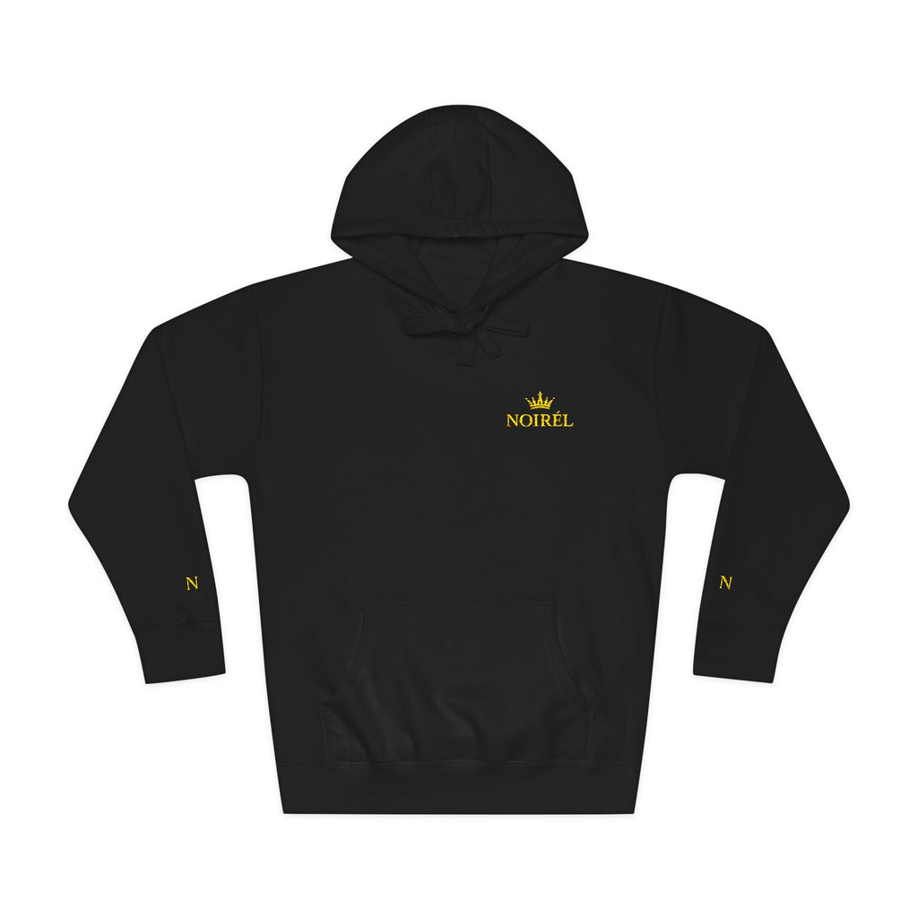 NOIRÉL Crown Royalty Hoodie – Black Fleece mit Gold Crest
