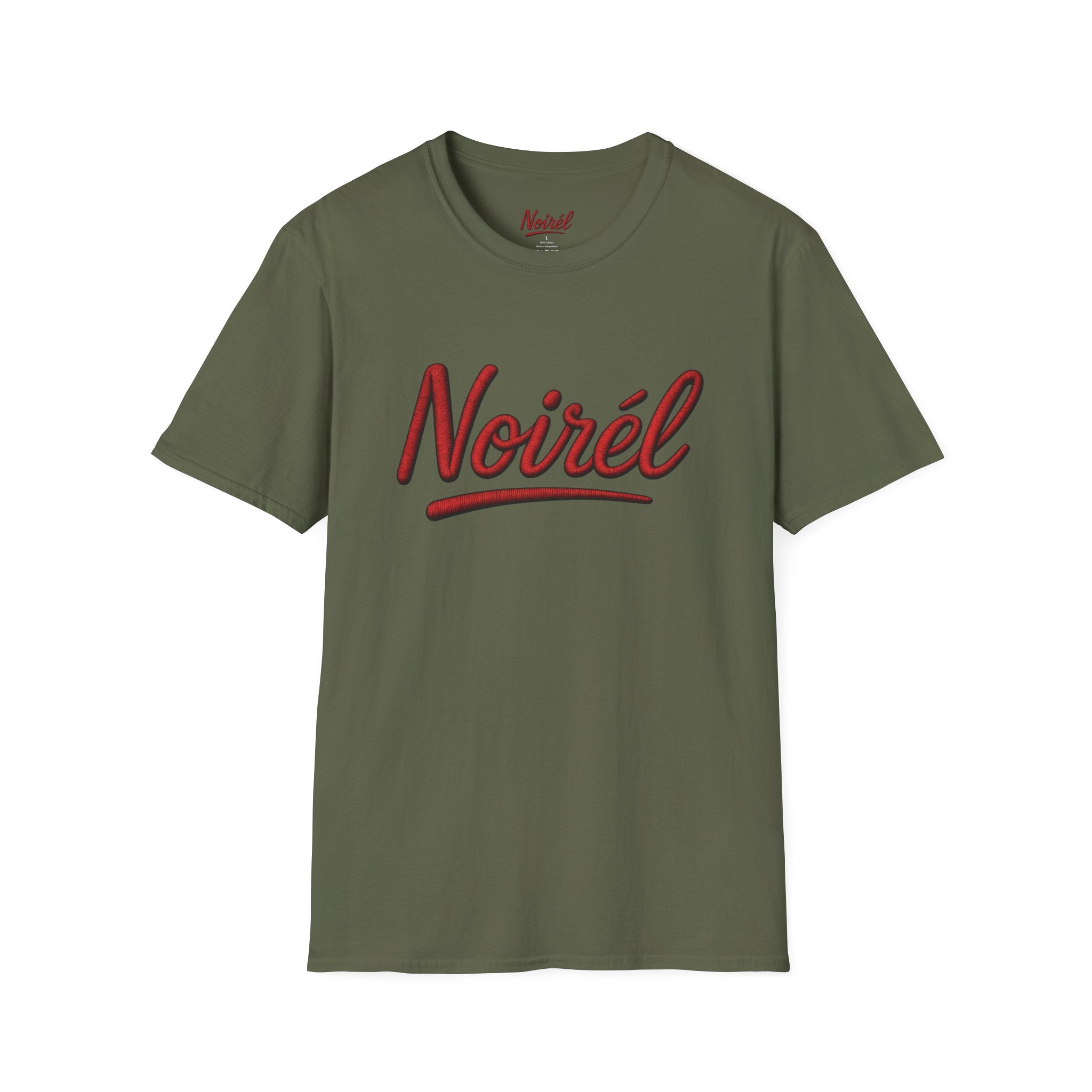 T-Shirt - 'Noirél' Retro Script Graphic Tee