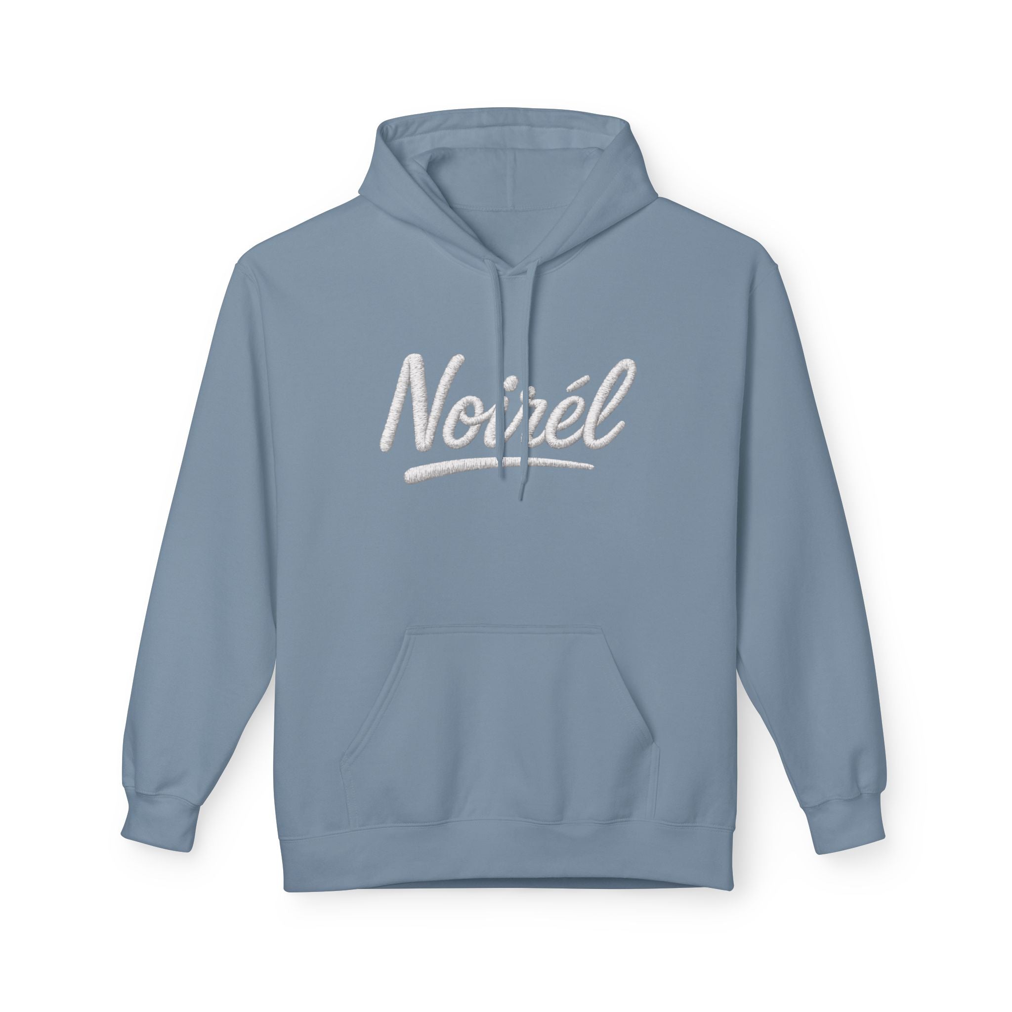 NOIREL Hoodie – white Script Print