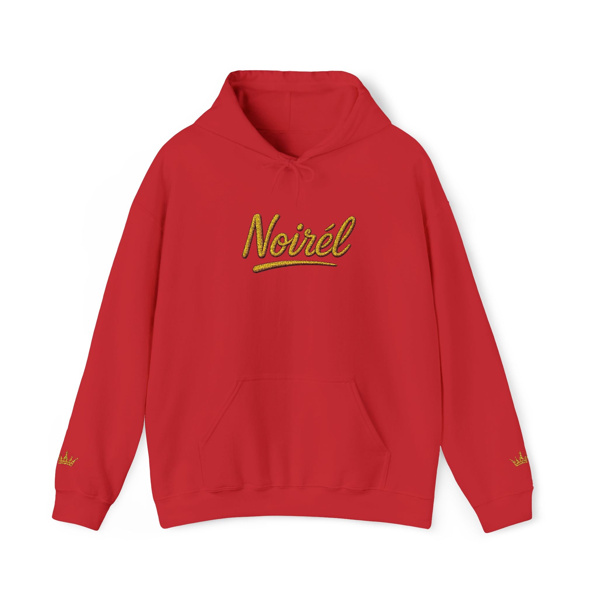 NOIRÉL Script Hoodie – Gold gesticktes Logo