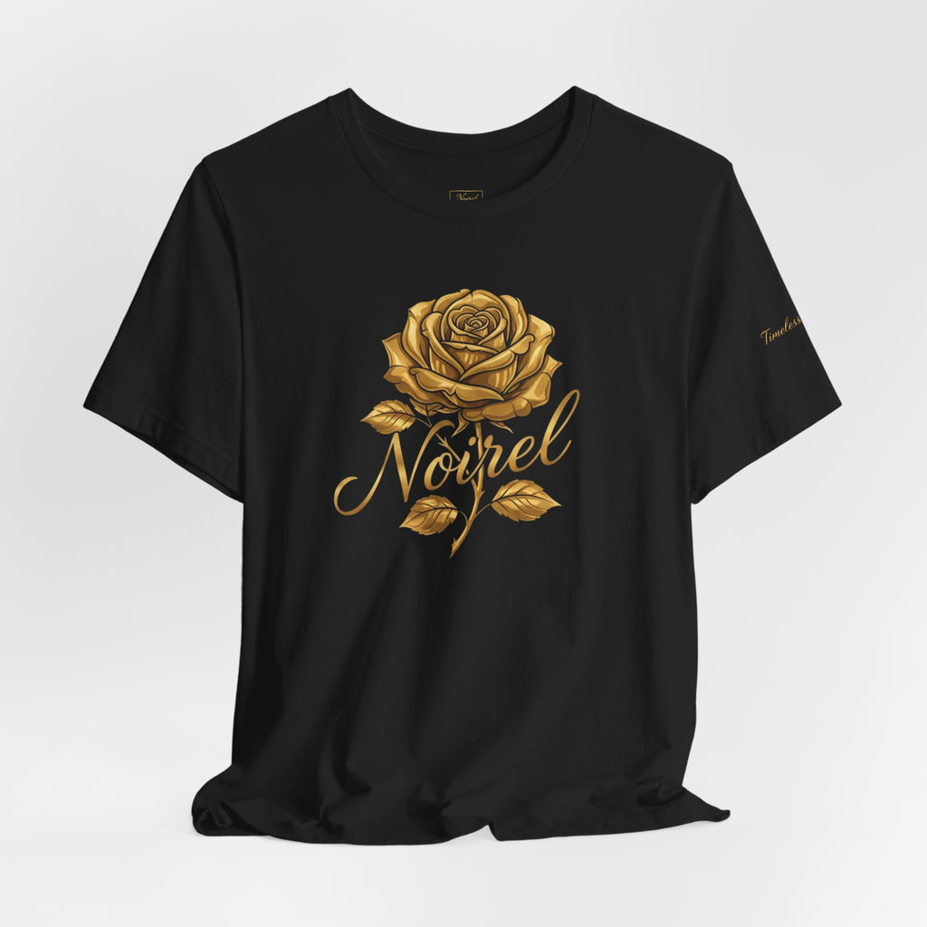 NOIRÉL T-Shirt – Gold Rose Angel