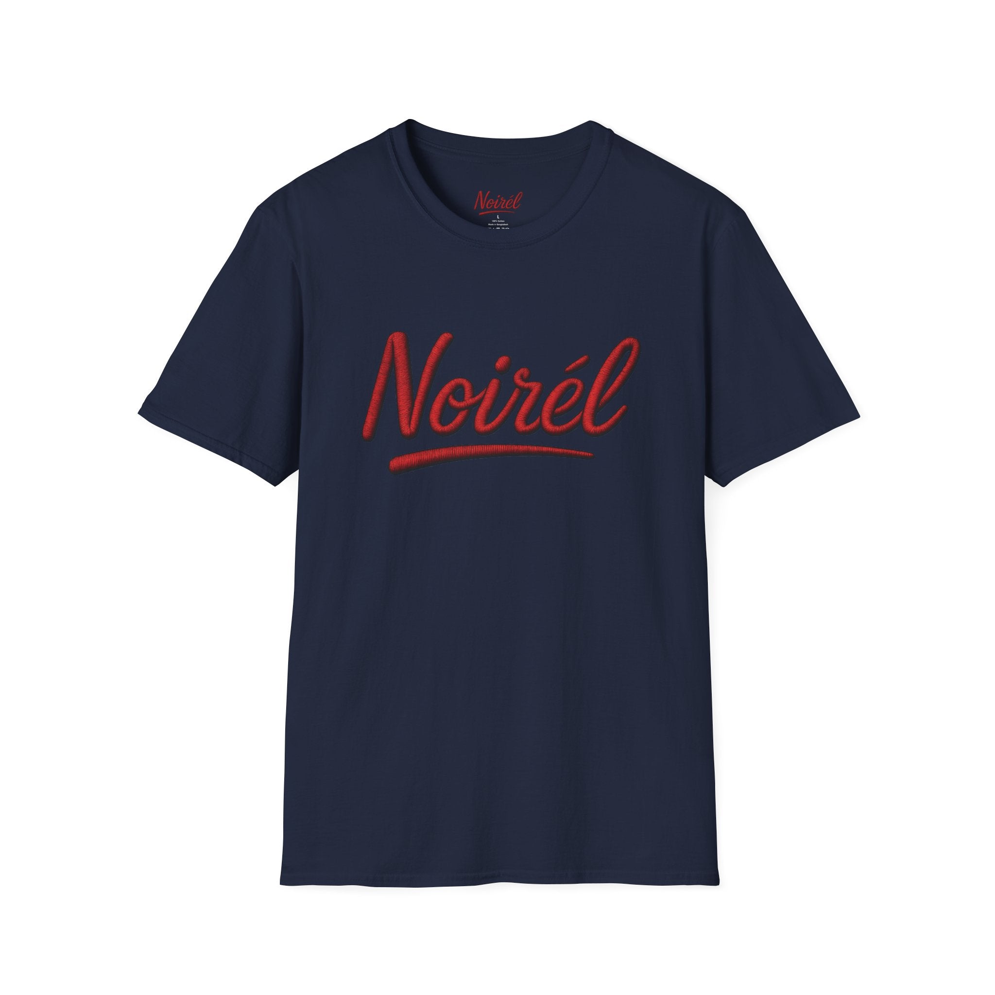 T-Shirt - 'Noirél' Retro Script Graphic Tee