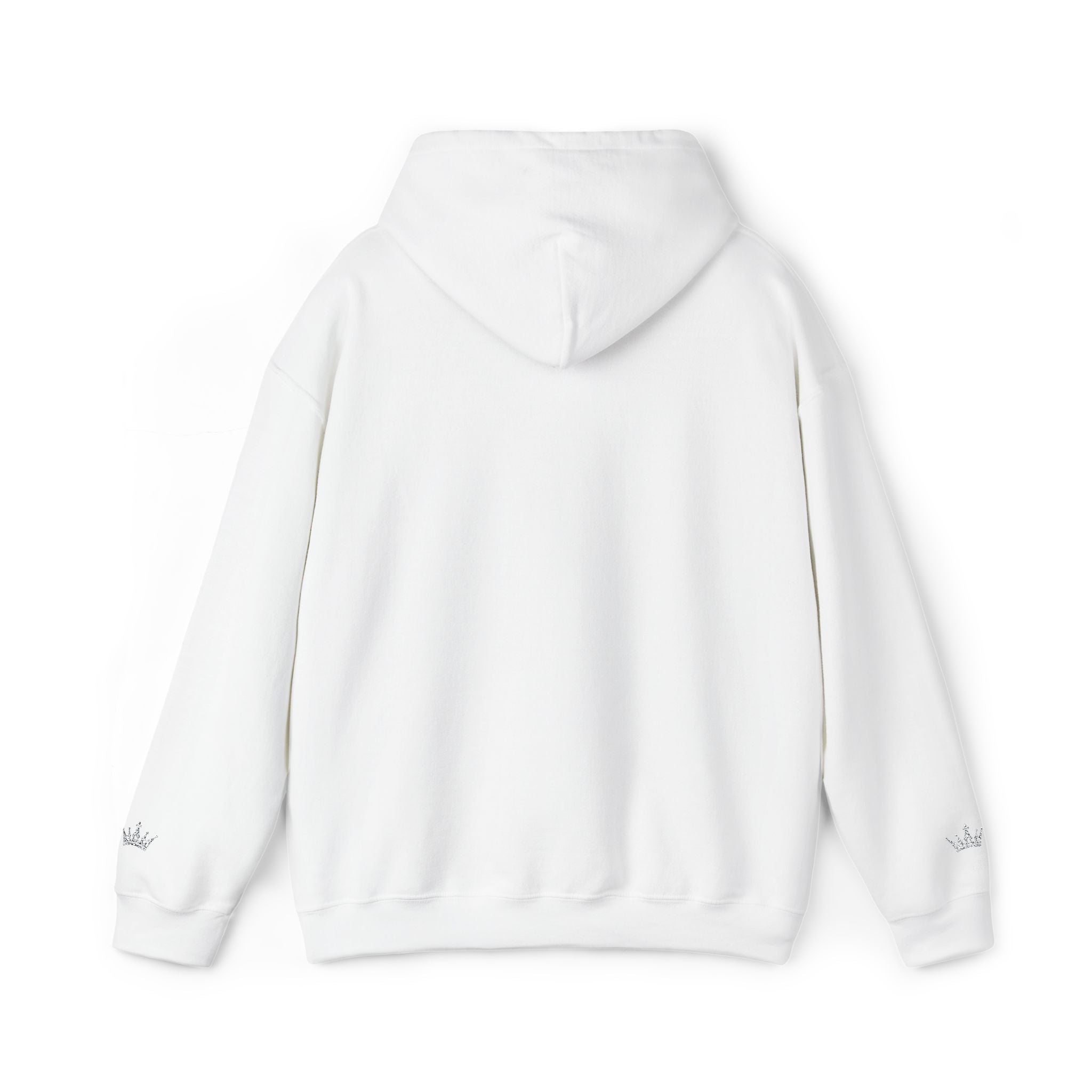 NOIRÉL Script Hoodie – Weiß gesticktes Logo