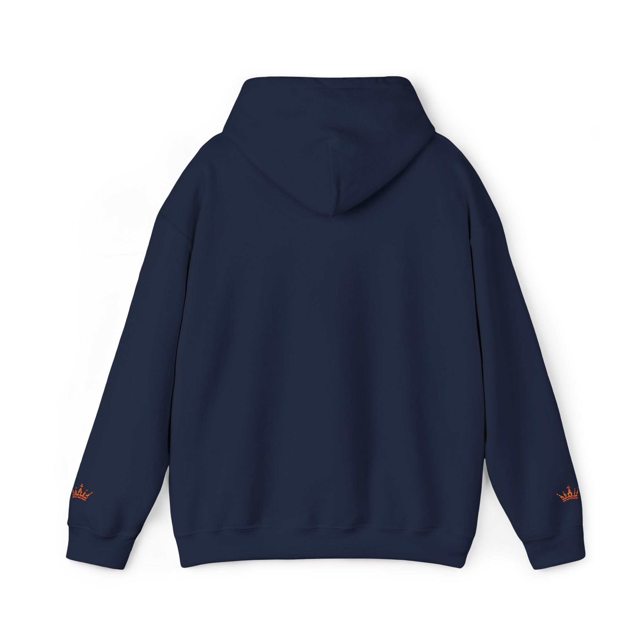 NOIRÉL Script Hoodie – Orange gesticktes Logo