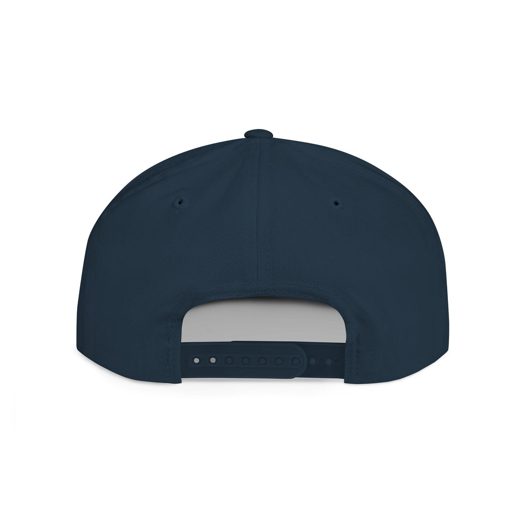 Snapback Hat — 'Noirél' Script Flat Bill Cap, Casual Streetwear Hat 