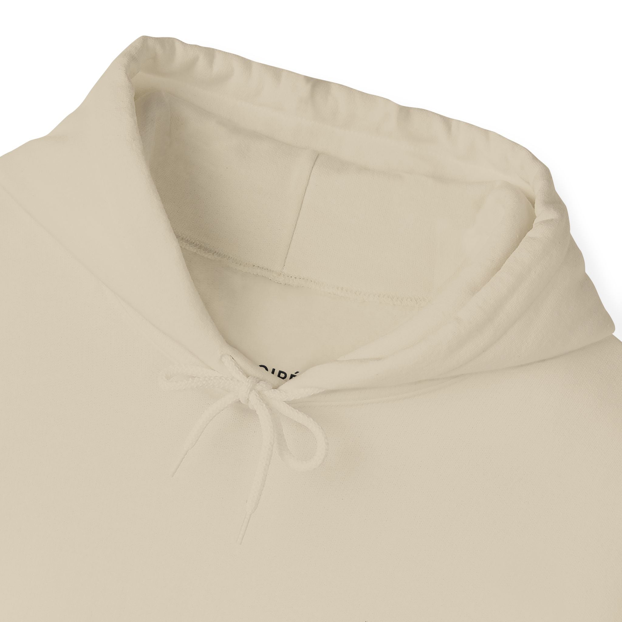 NOIRÉL Script Hoodie – Schwarz gesticktes Logo