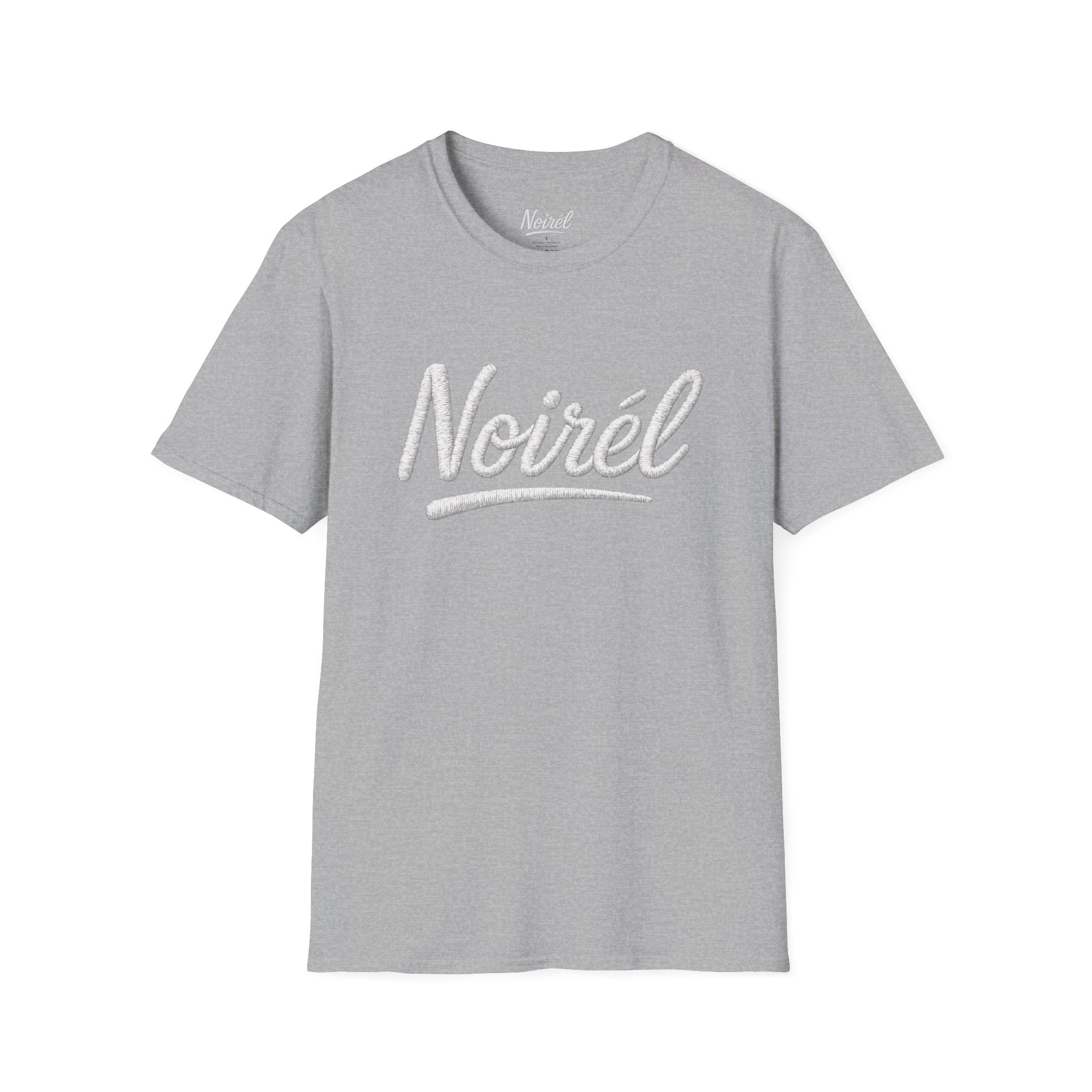 Noirél Script T-Shirt — Elegant Retro Cursive Tee