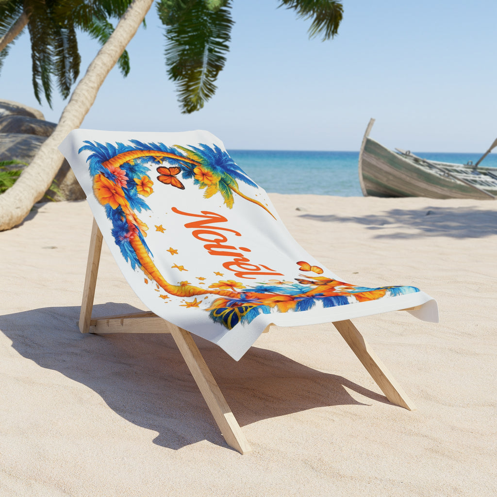 NOIRÉL Beach Towel – Minimal White