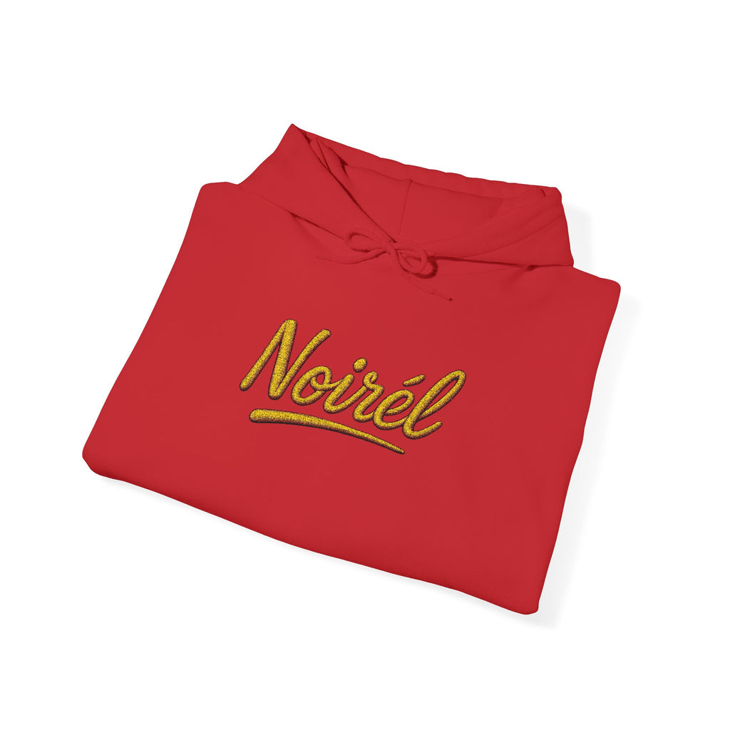 NOIRÉL Script Hoodie – Gold gesticktes Logo