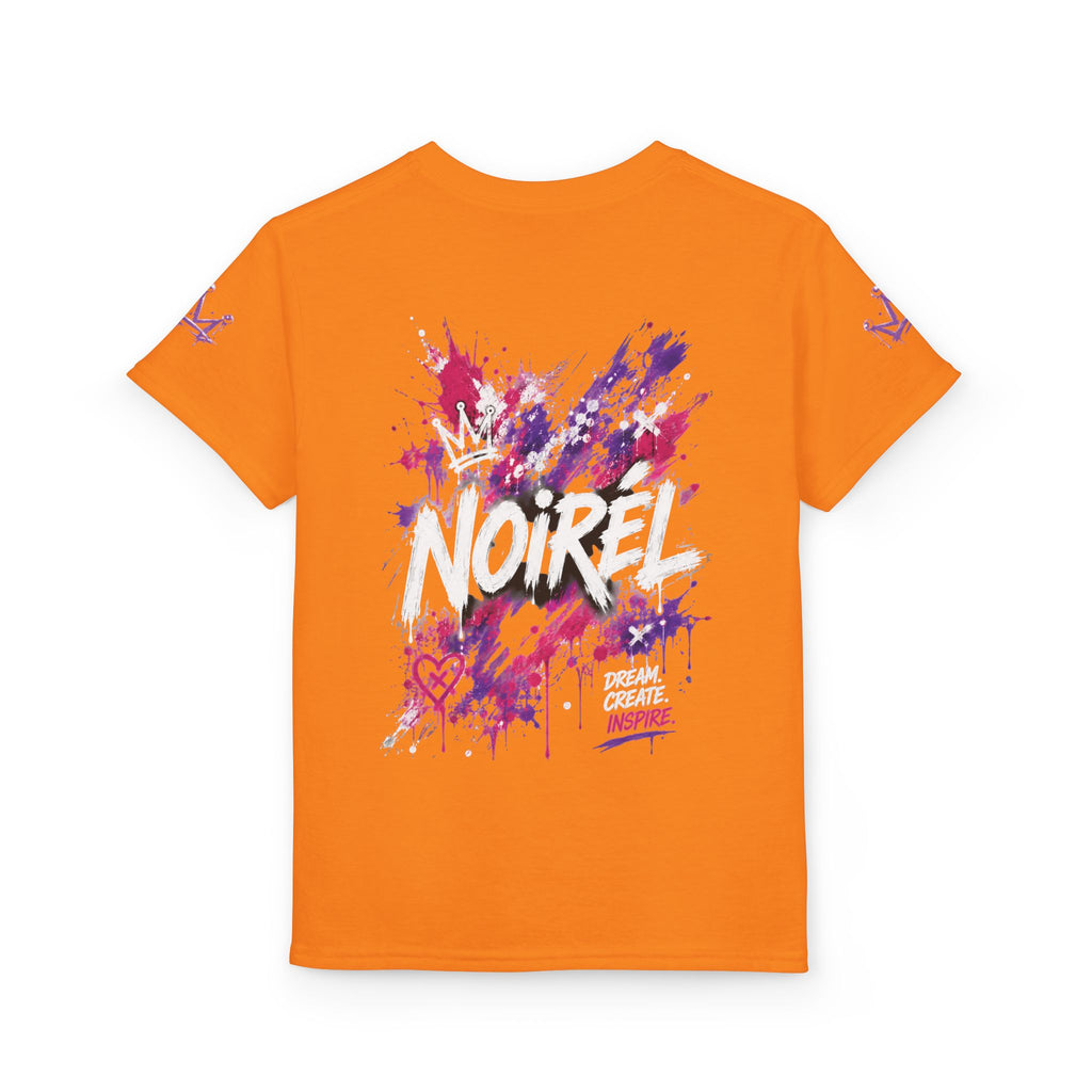 Noirel Kinder T-Shirt – Purple Crown Graffiti Tee