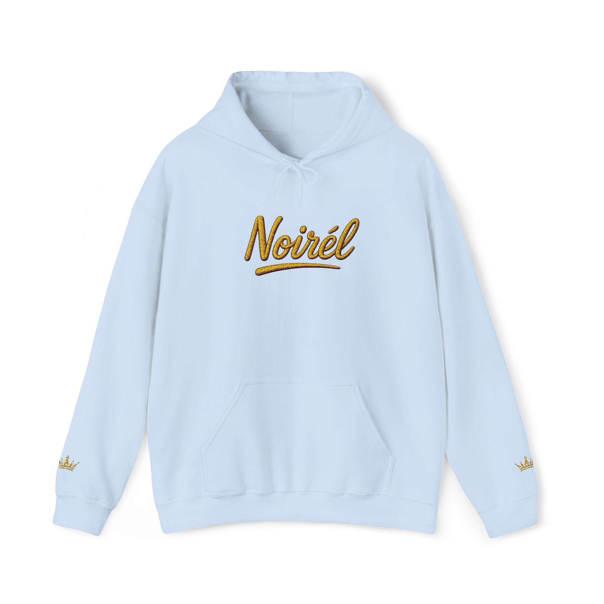 NOIRÉL Script Hoodie – Gold gesticktes Logo