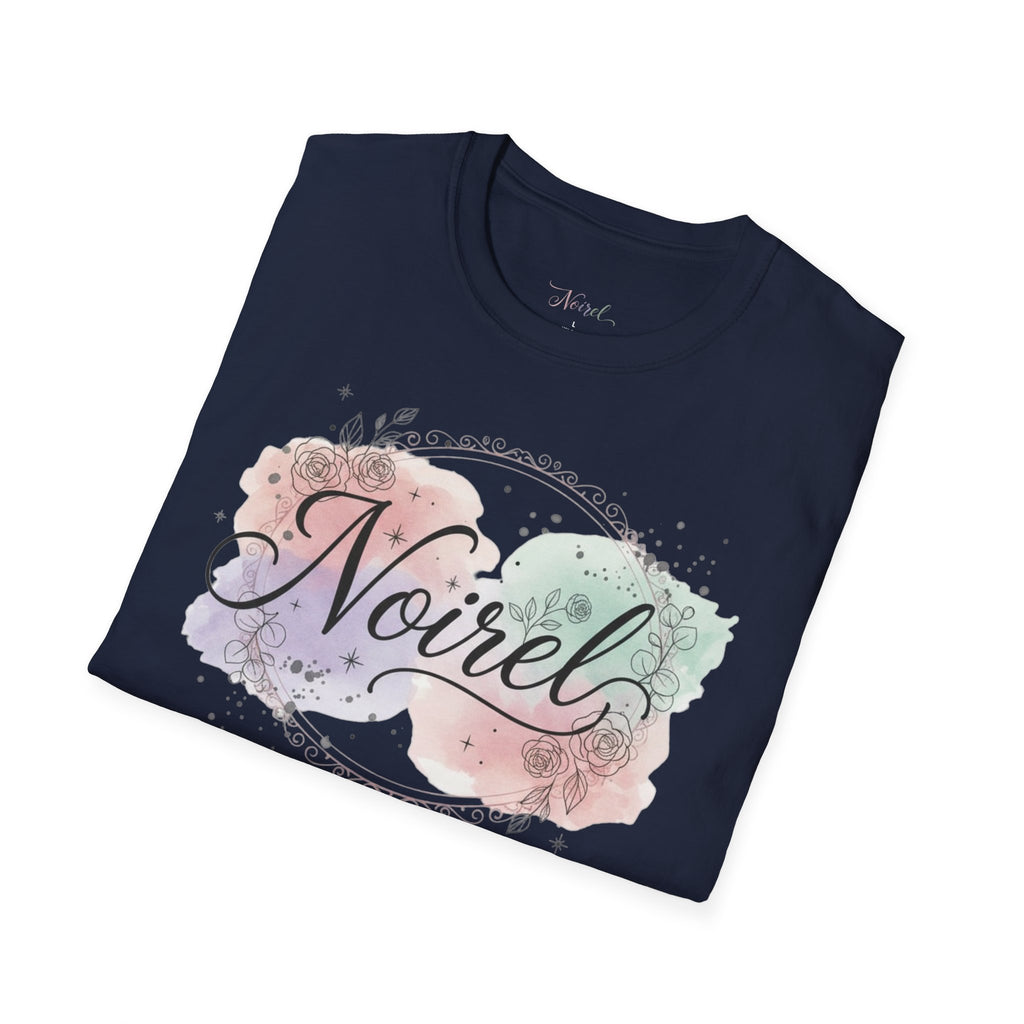 Noirel Watercolor Script T-Shirt — Feminine Name Graphic Tee 