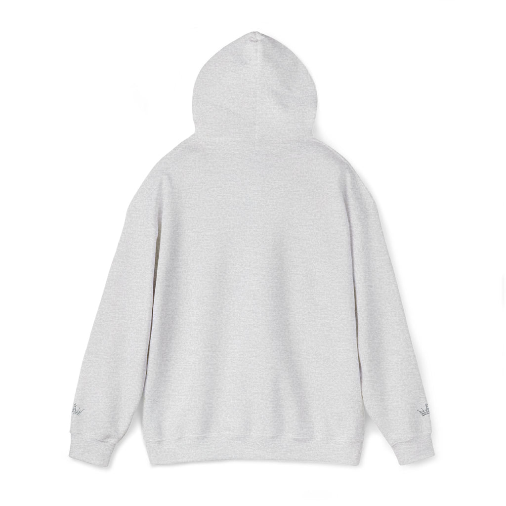 NOIRÉL Script Hoodie – Weiß gesticktes Logo