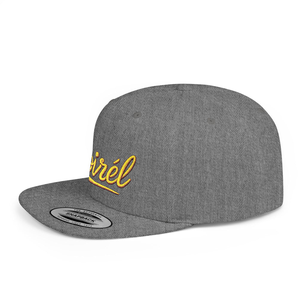 Snapback Hat — 'Noirél' Gold Script Embroidered Flat Bill Cap