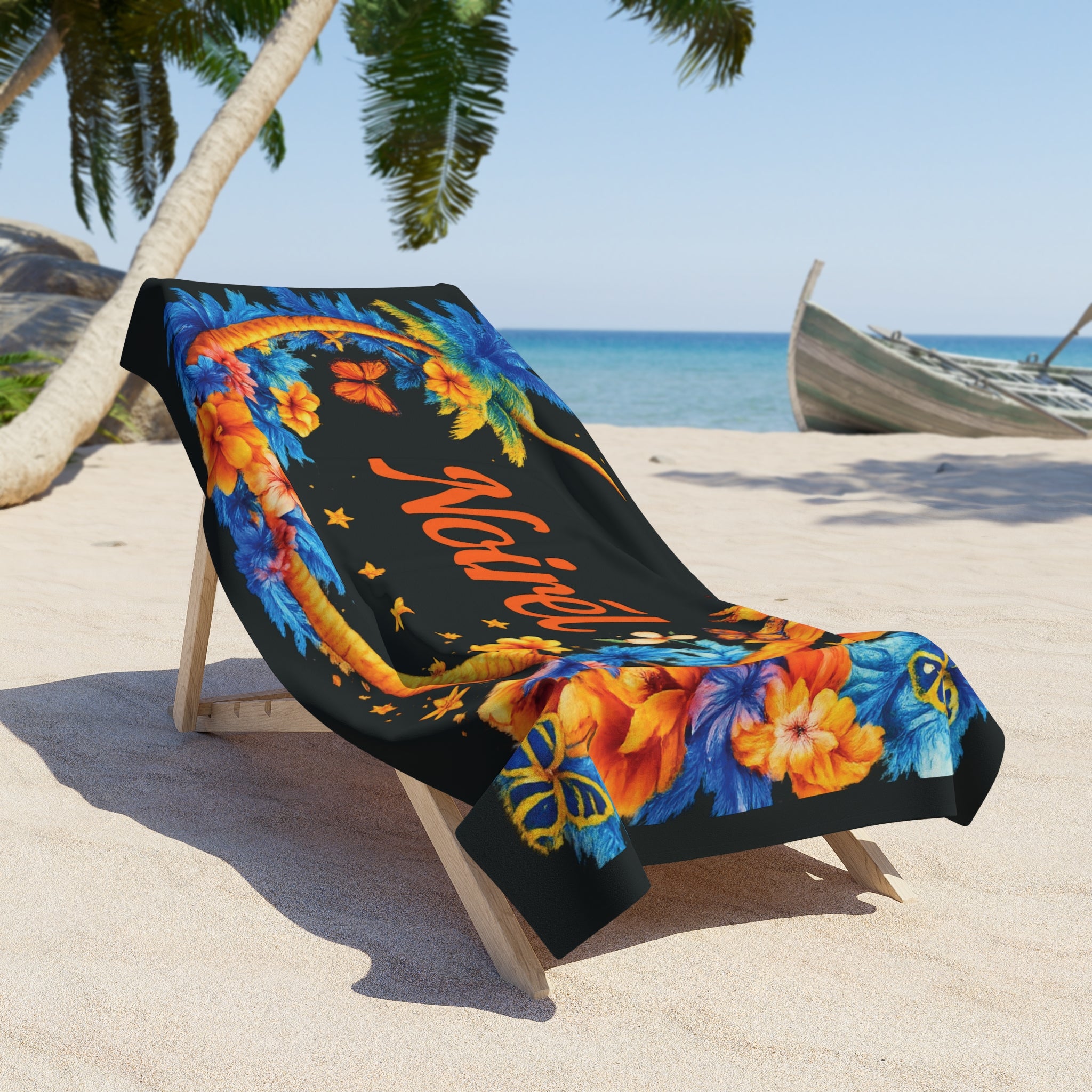 NOIRÉL Beach Towel – Tropical Floral
