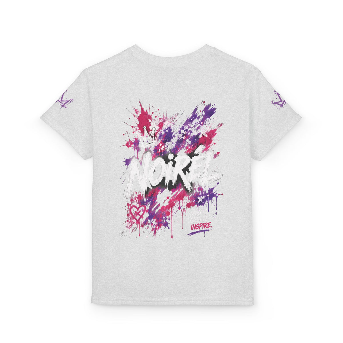 Noirel Kinder T-Shirt – Purple Crown Graffiti Tee