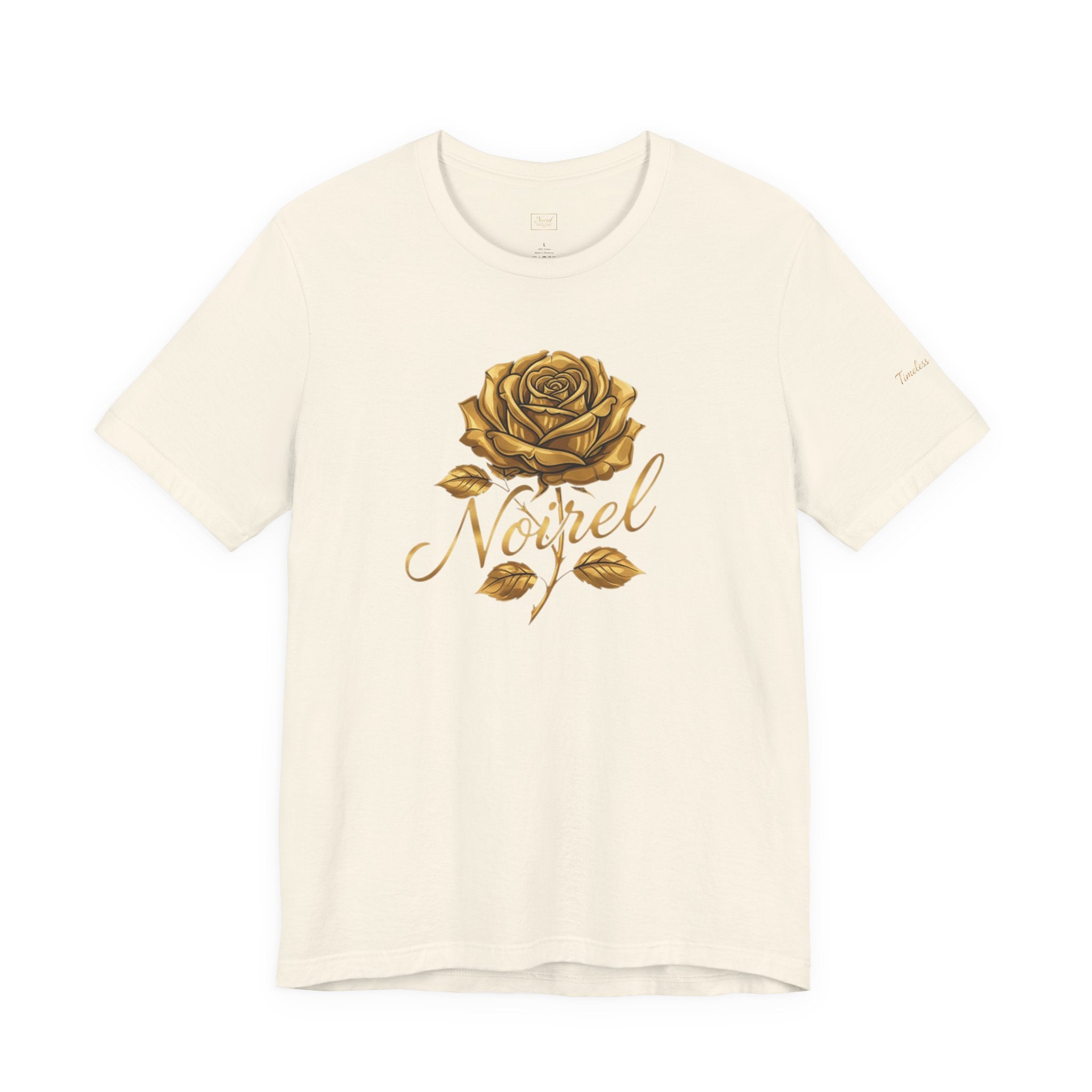 Gold Rose 'Angel' T‑Shirt — Vintage Floral Graphic Tee