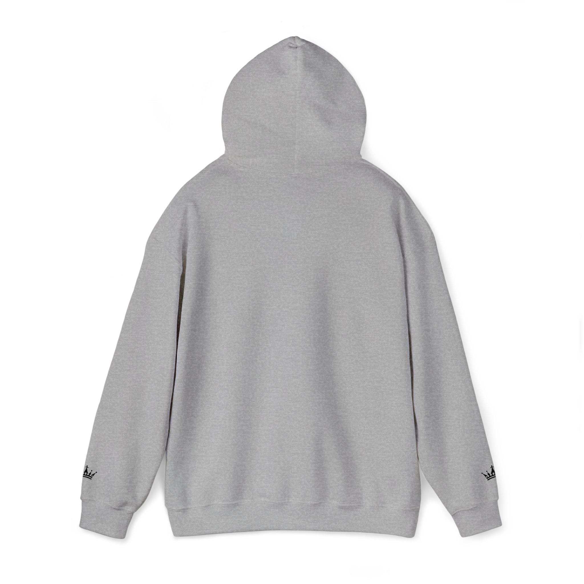 NOIRÉL Script Hoodie – Schwarz gesticktes Logo