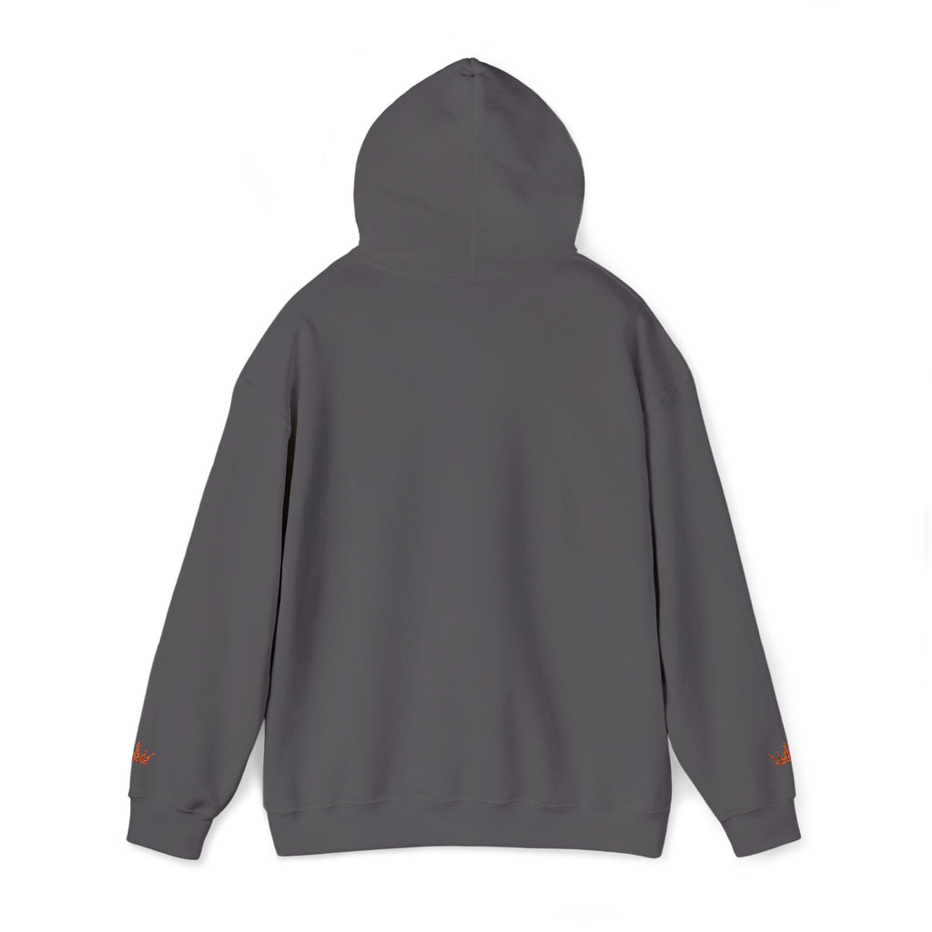 NOIRÉL Script Hoodie – Orange gesticktes Logo