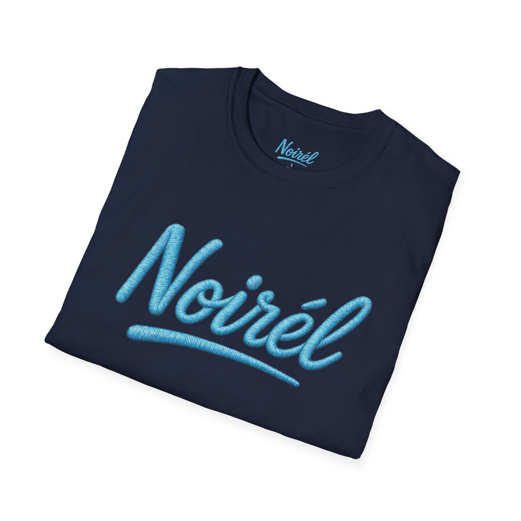 NOIRÉL T-Shirt – Light Blue Script Print