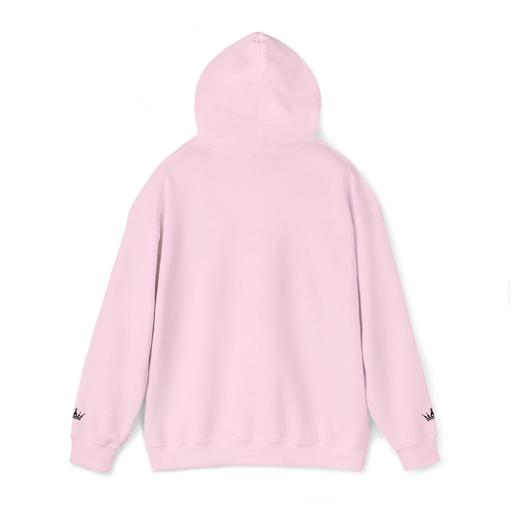 NOIRÉL Script Hoodie – Schwarz gesticktes Logo