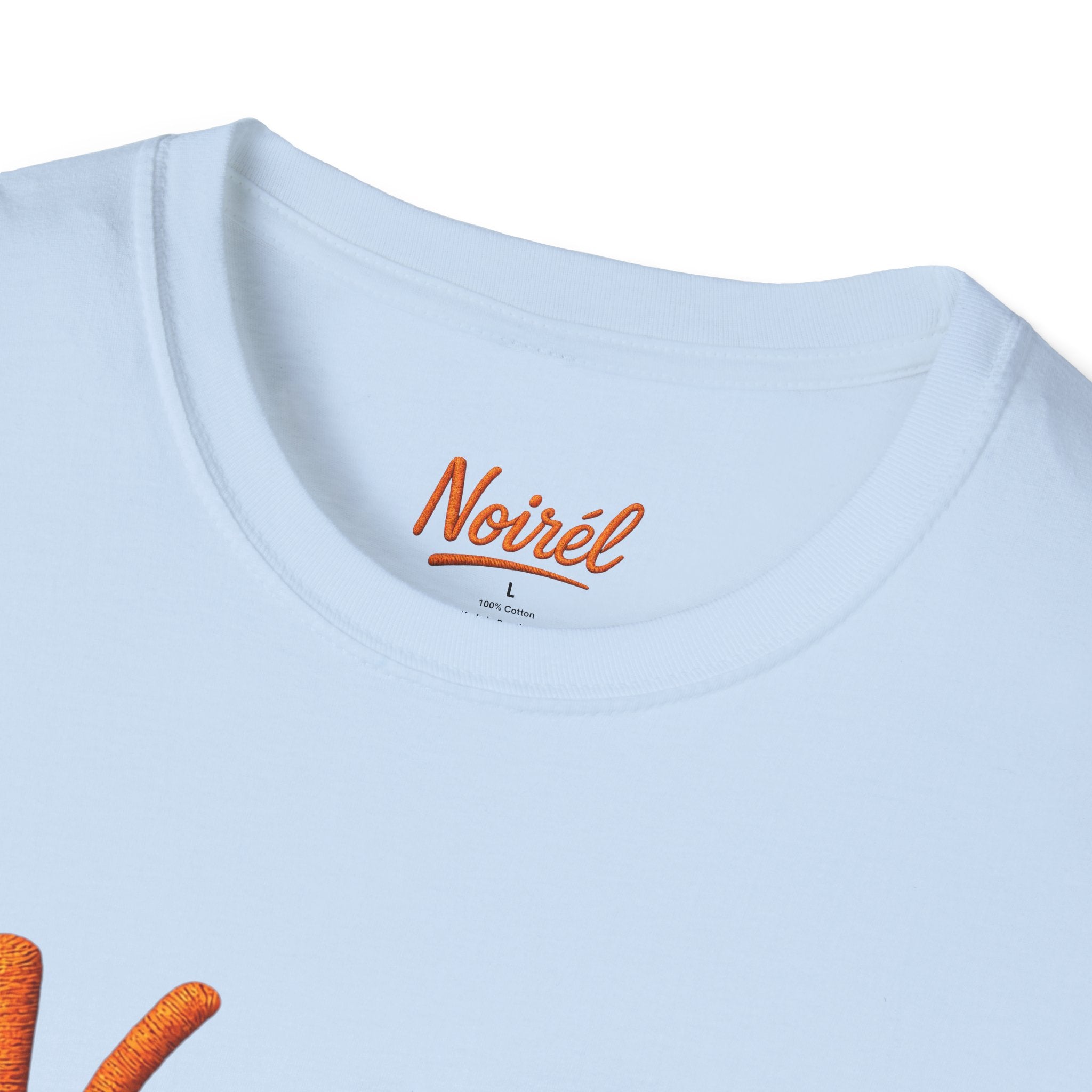 Noirél Script T-Shirt — Retro Handwritten Logo Tee