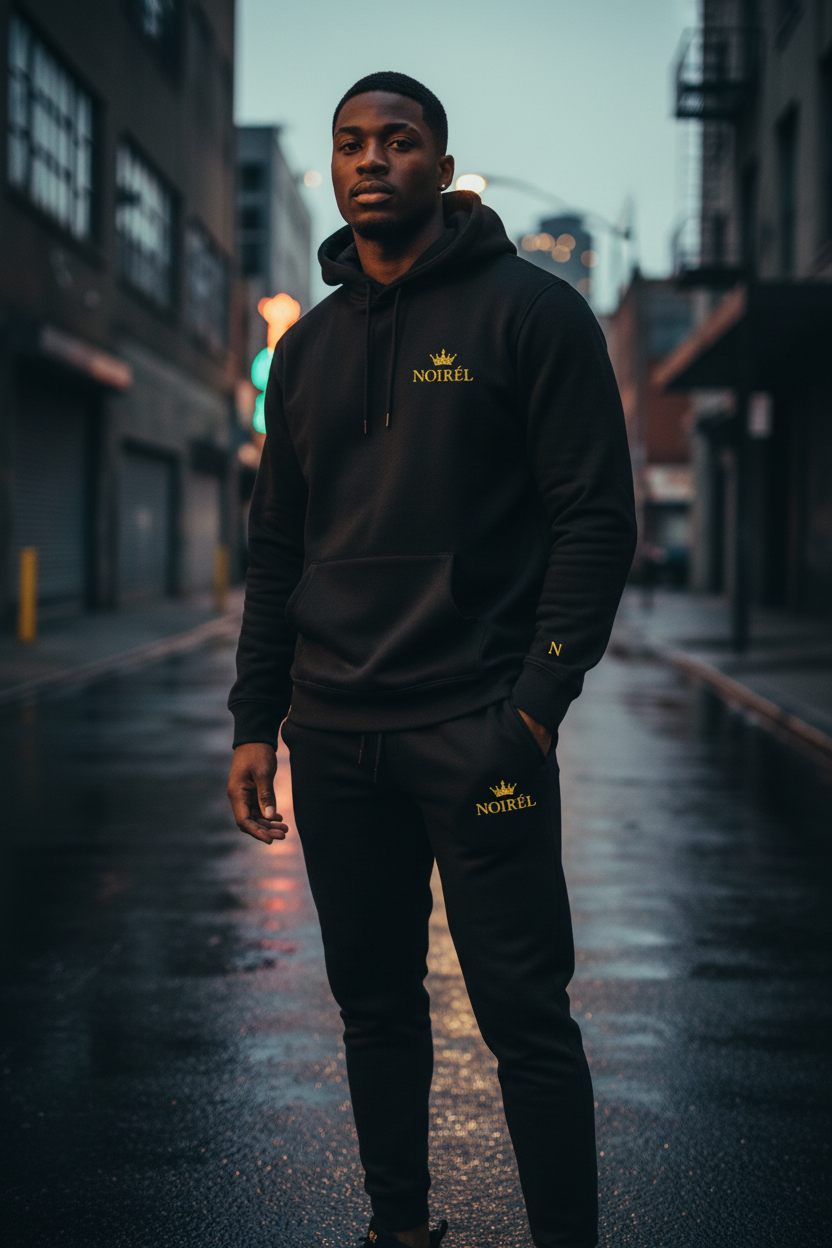 NOIRÉL Crown Royalty Set — Hoodie & Jogger Bundle